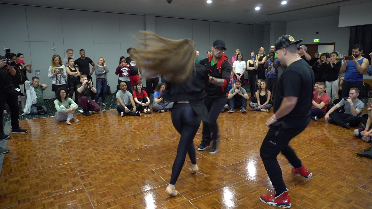 Pregnant zouk with Linda and Pedrinho Mattos + Renato Veronezi, London ZoukFest 2017 [4K]