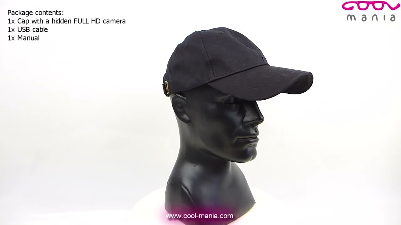 Camera cap - spy hidden cam with&nbsp;FULL HD&nbsp;+&nbsp; (www.cool-mania.com)