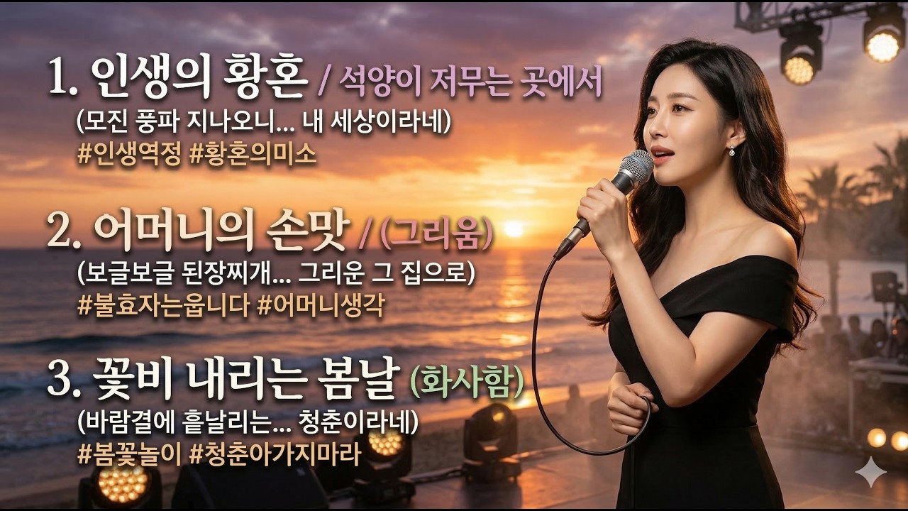 인생의 황혼에도 꽃은 핀다 🌅 인생은 지금부터입니다 (감동 트롯)