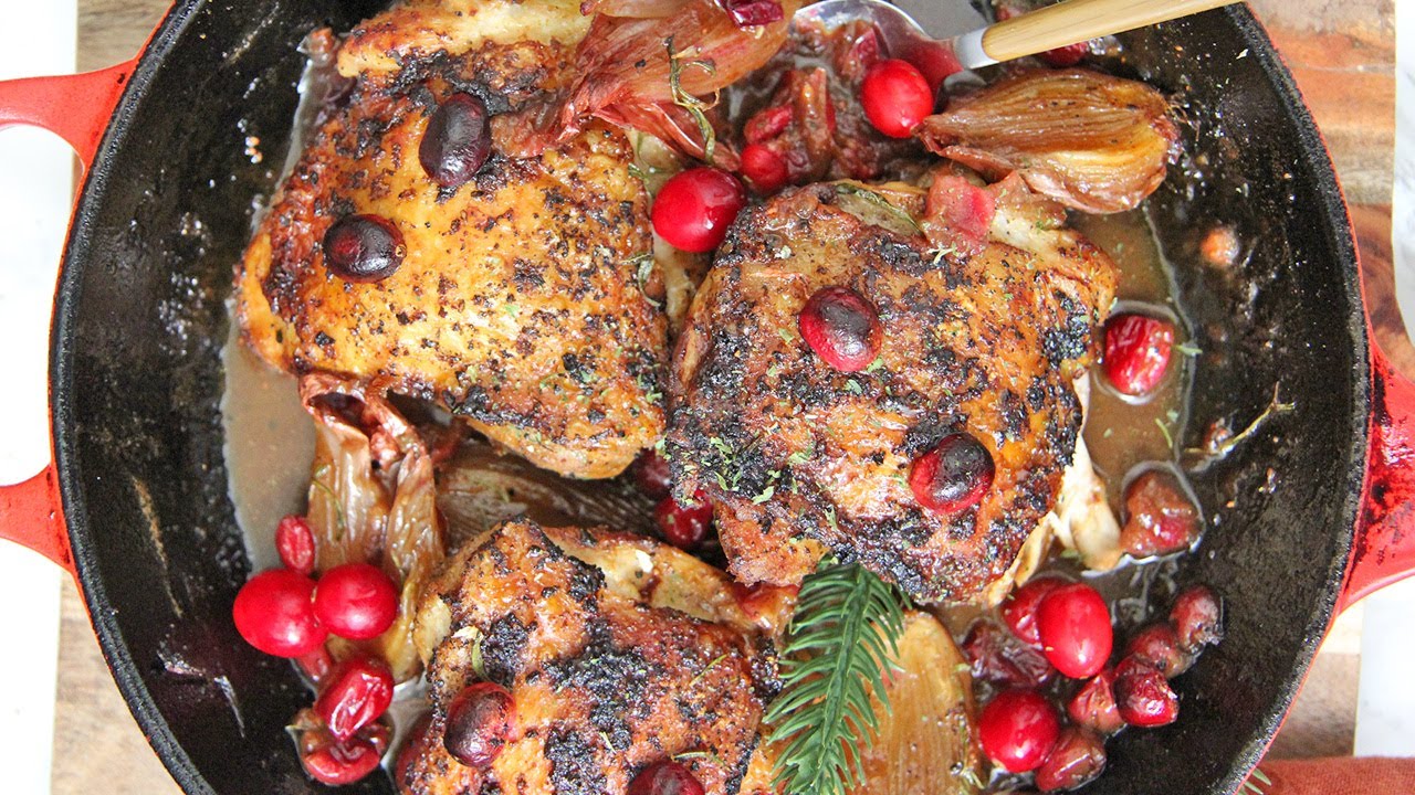 Laura Vitale Makes Cranberry Rosemary Roasted Chicken