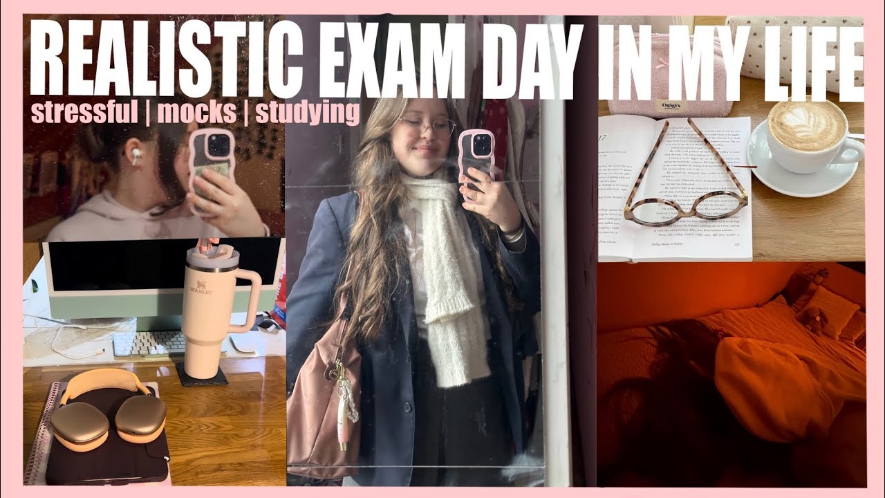 REALISTIC EXAM DAY IN MY LIFE: stressful | mocks | studying