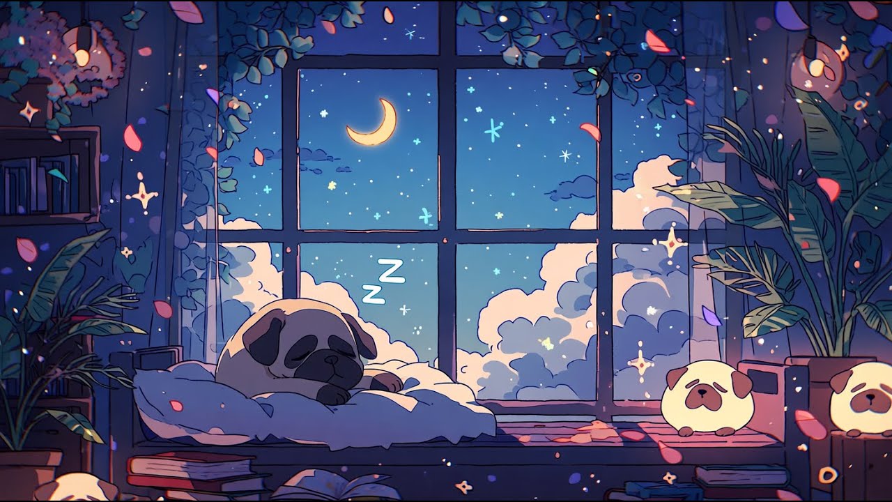 Sleepy Pug Nights 🌙  Lo-Fi Beats