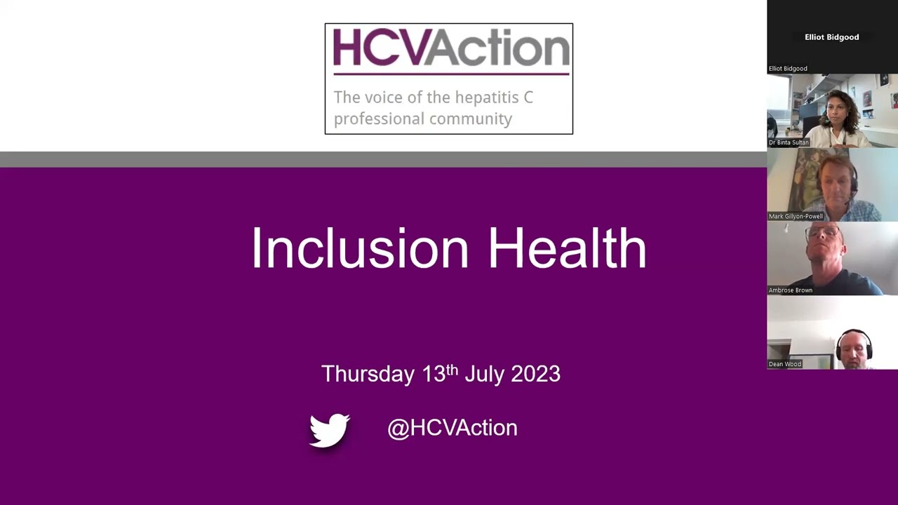 HCV Action Webinar: Engaging socially excluded groups - lessons from hepatitis C