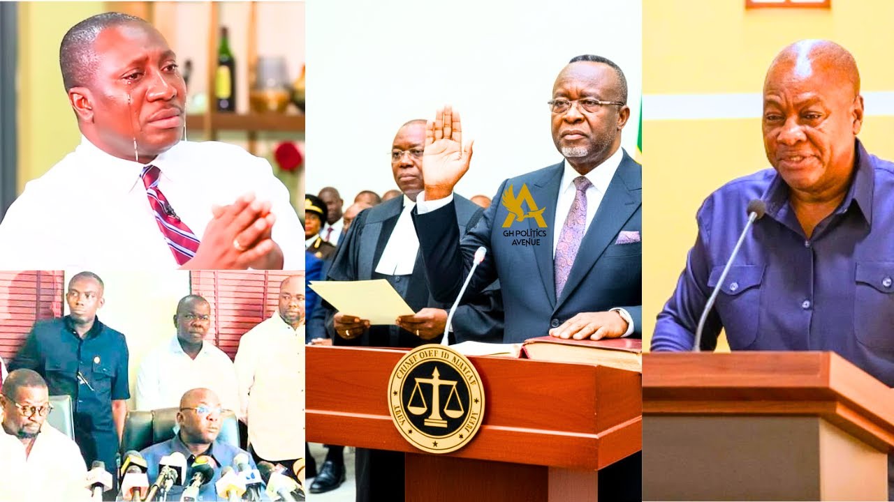 Afenyo Markin&NPP Minority In Tears As They Bow Down In Sh@me After BaffoeBonnie’s Swearing In As CJ
