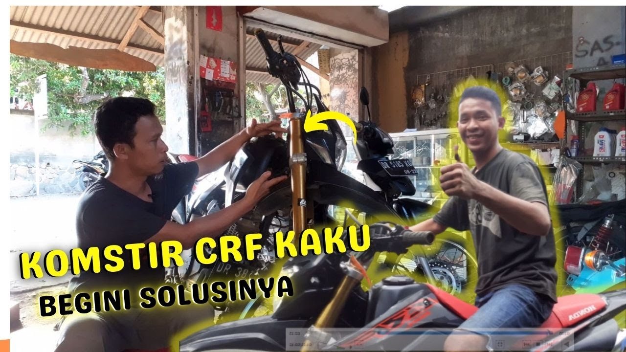 Mengatasi komstir honda CRF yang kaku atau keras
