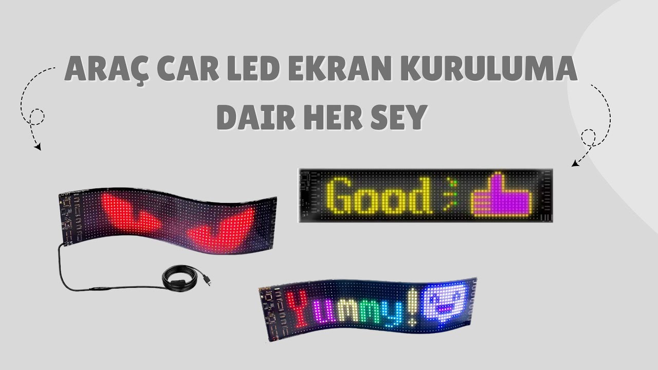 Araç Car Led Ekran Kurulum Ve Tanıtım Videosu