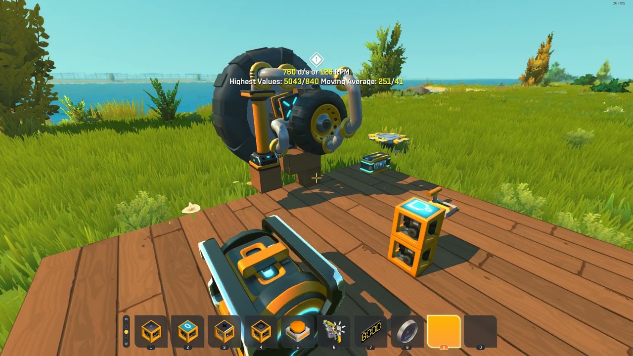 Scrap Mechanic: 800 RPM Single Piston Engine