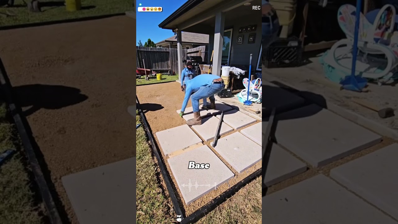 Why Don’t More Americans Build Patios Like This?#WhyNot #BackyardDIY #HomeImprovement #PatioBuild