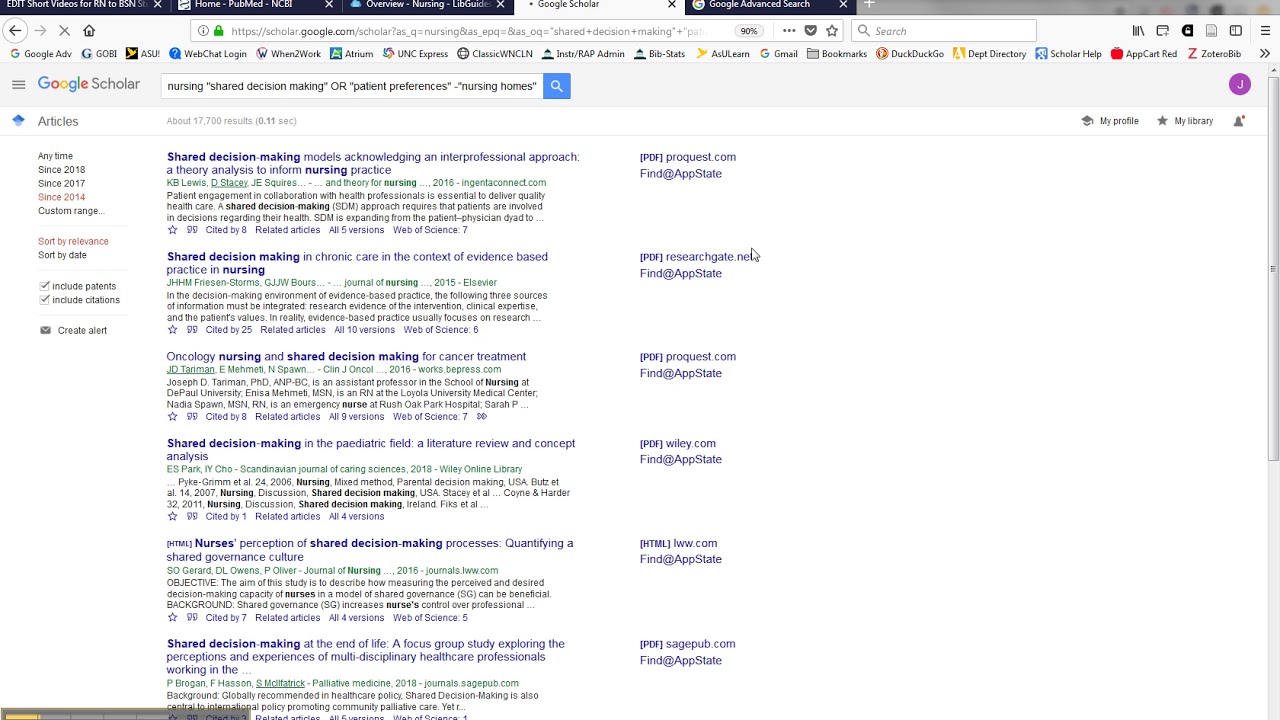 Nursing Google Scholar 2 Advanced Search
