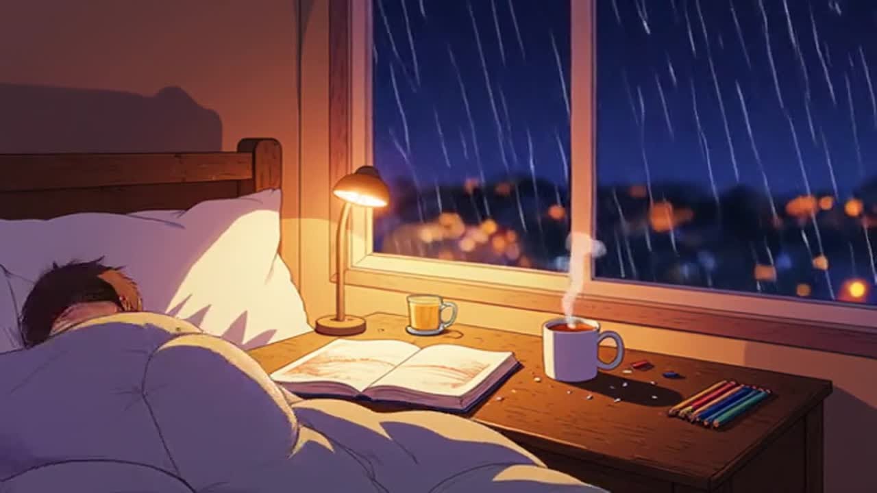Cozy Night Rain Lofi 🌧️ | Chill Beats to Study & Relax