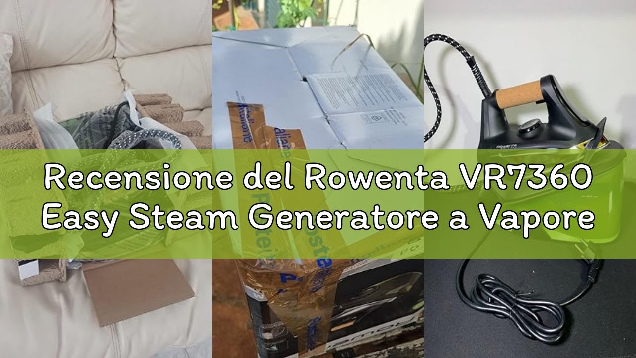 Recensione del Rowenta VR7360 Easy Steam Generatore a Vapore, Erogazione Continua da 110 G/Min, Gett