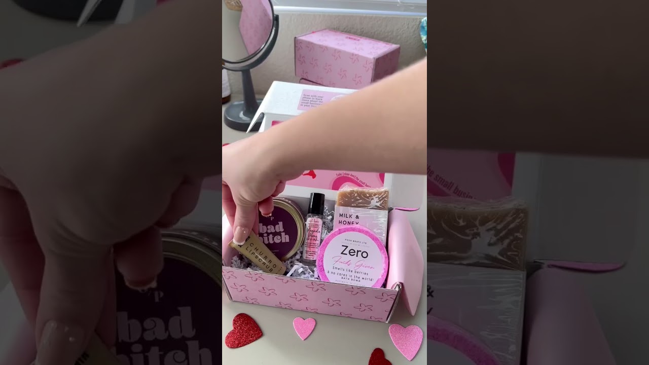 Build a box full of self care from different small businesses 💞 shoptxiki.com