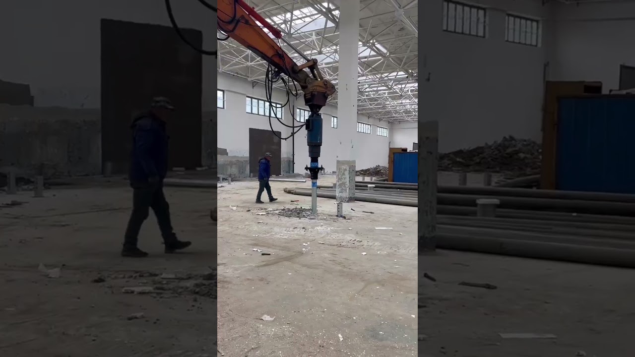 ground screw installation #groundscrew #installation #construction #screwpipe #sandy #anchor