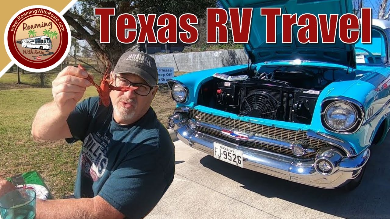 RV Travel Texas! 💲CHEAP Camping At City Park W/ Full Hookups!  Car Shows 🦞 Crawfish