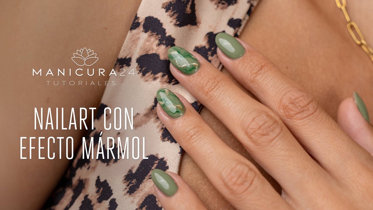 Nailart con efecto mármol | Manicura24
