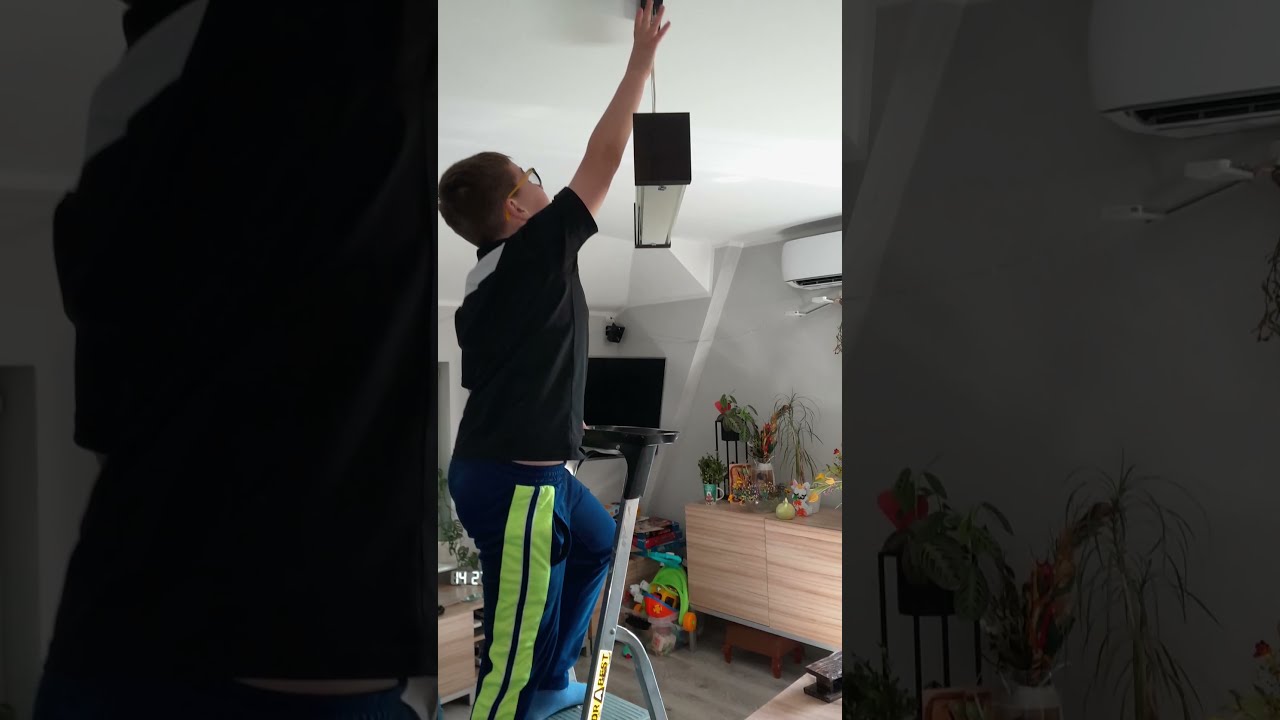 Świerkowa lampa do salonu 