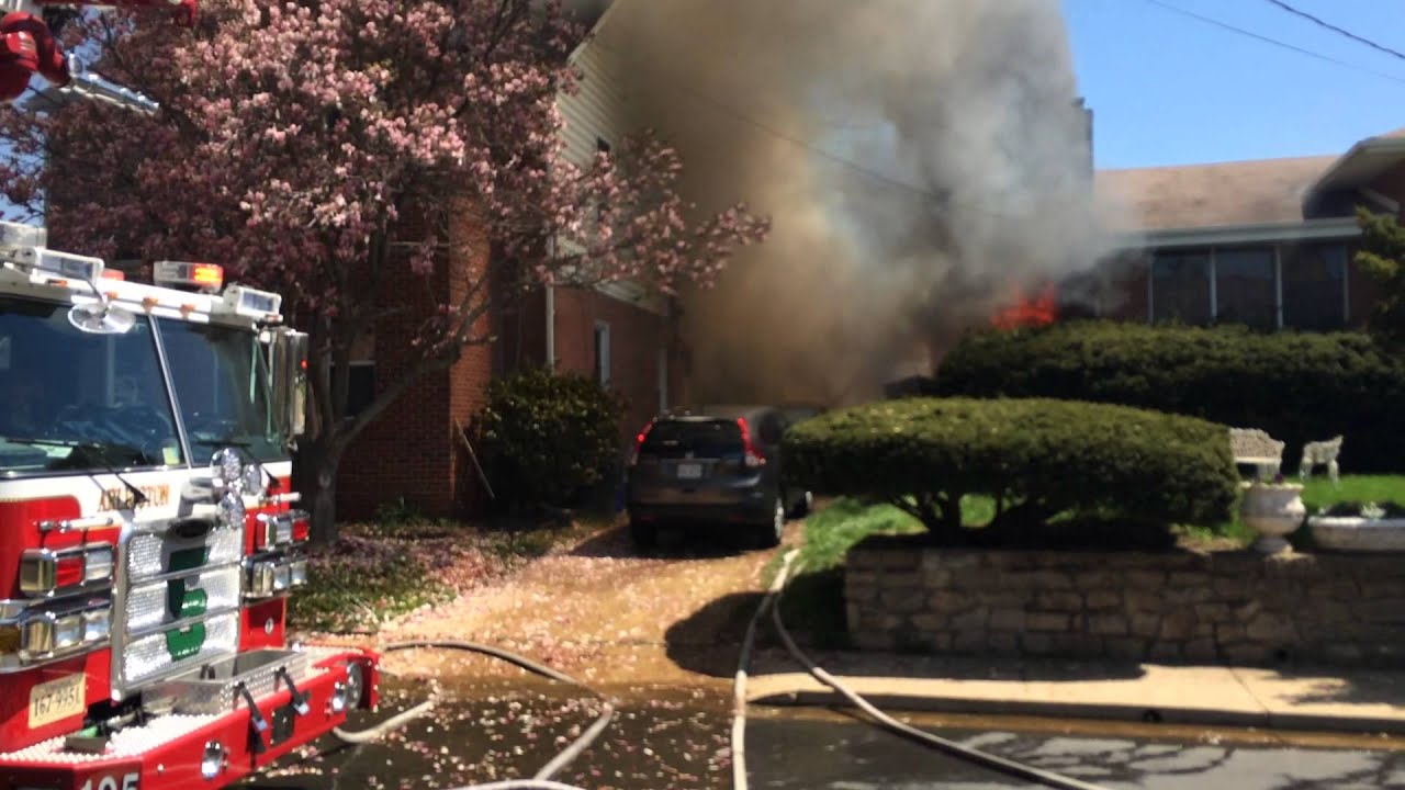 House Fire Pre Arrival 1100 S Rolfe St Arlington  4/16/2015 PART ONE
