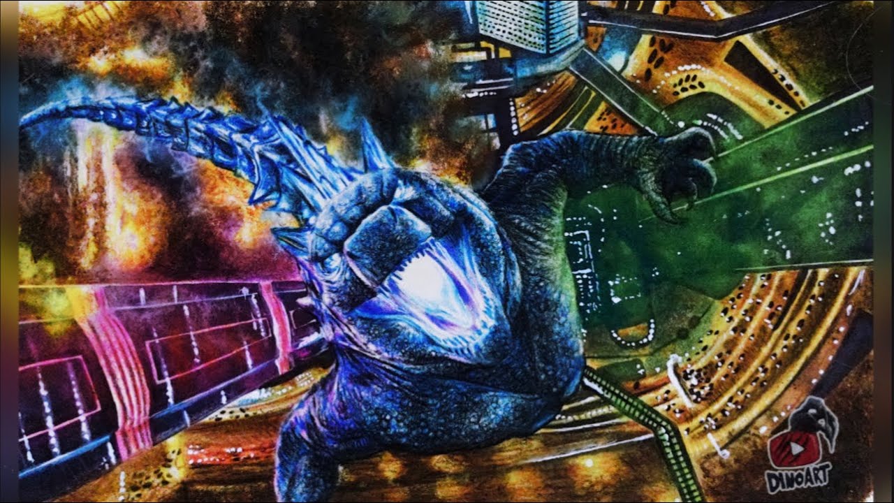 DIBUJO DE GODZILLA A LAPIZ | Godzilla vs Kong 2021 |