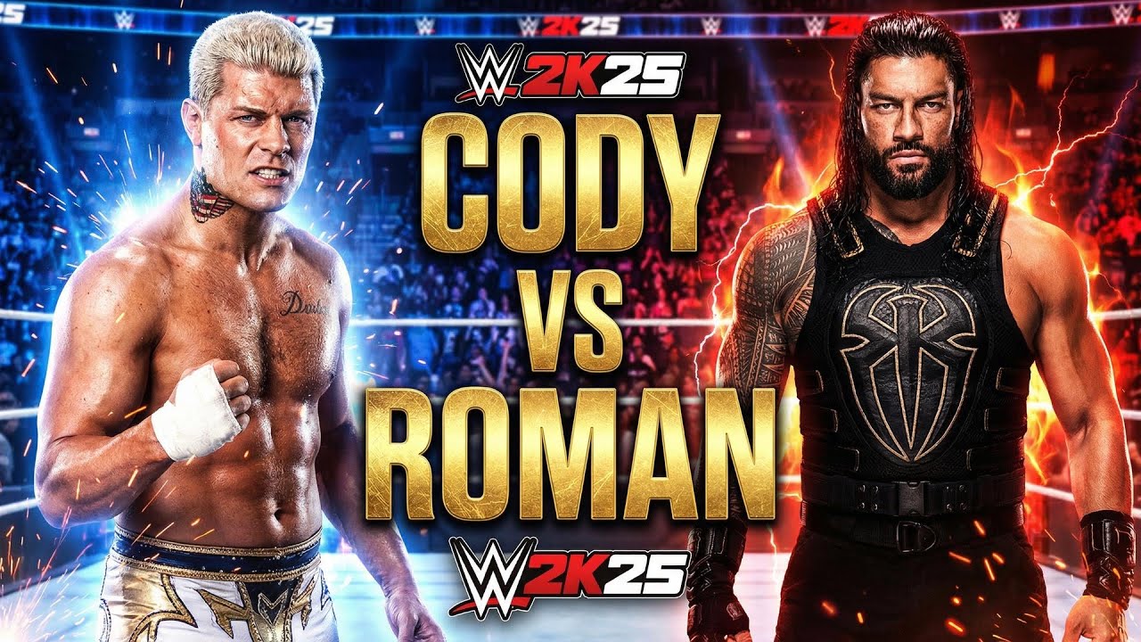 WWE 2K25: Cody Rhodes vs Roman Reigns - Ultra Realistic Gameplay (PS5 4K)
