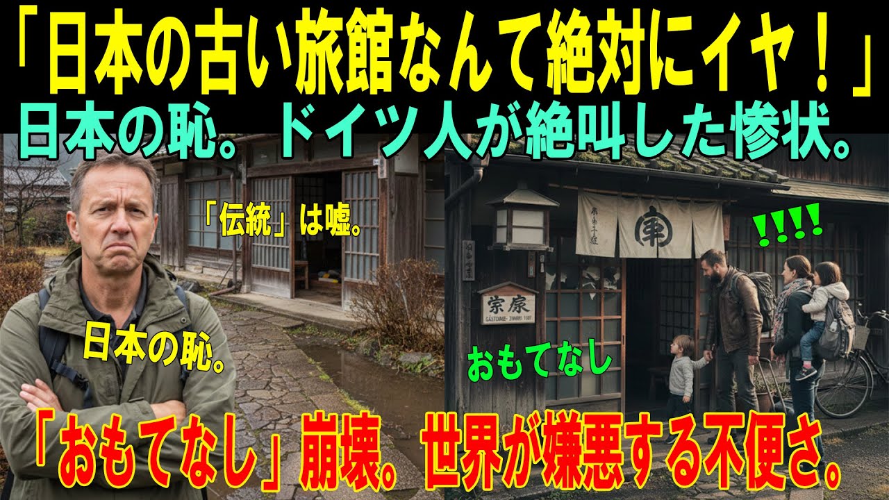 【外国人の視点】「日本の古い旅館なんて絶対にイヤ！」初来日のドイツ人家族が予約した高級ホテルの代わりにボロ旅館に宿泊した結果…？