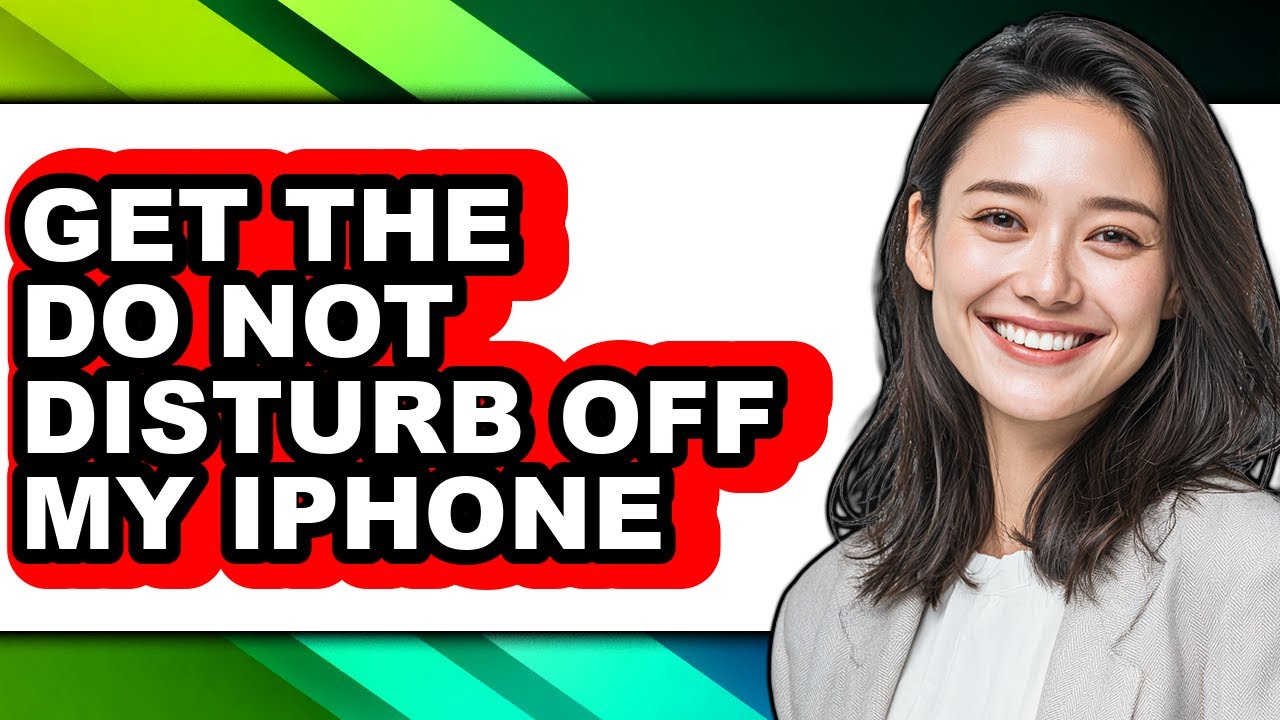 How to Get the Do Not Disturb Off My Iphone - Step by Step