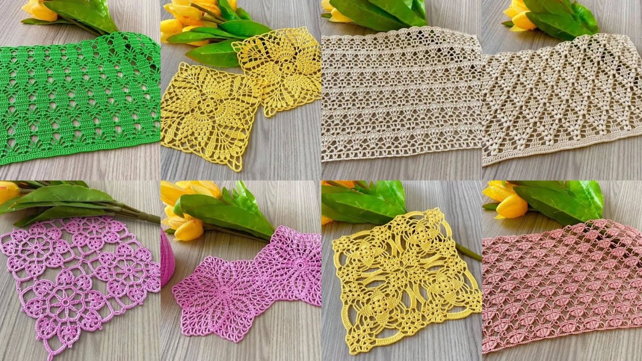 Most beautiful & pretty crochet laces & stitches new design 2025 