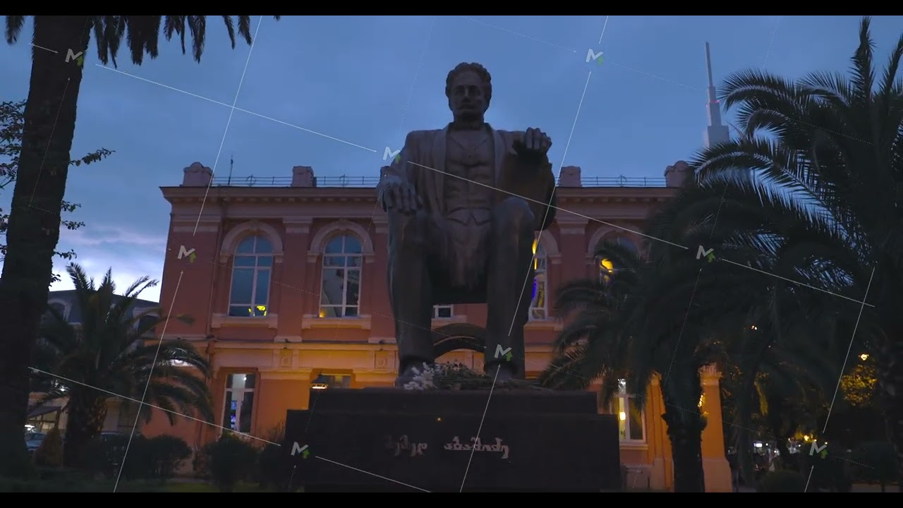 Batumi, Adjara, Georgia. Monument Of Memed Abashidze. Georgian Politician, Writer And Public