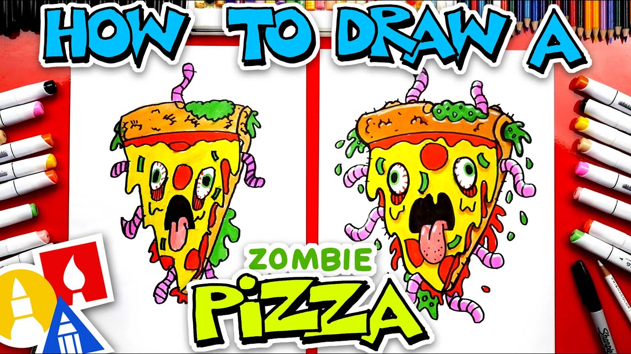 How To Draw A Zombie Pizza