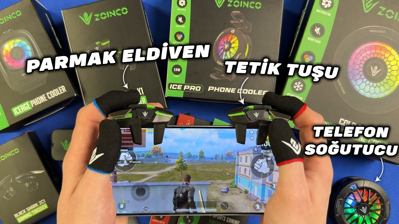 Zoinco'nun Tüm Oyuncu Ekipman Ürünlerini Denedim! (Telefon Soğutucuları,Tetik Tuşu,Parmak eldiven)