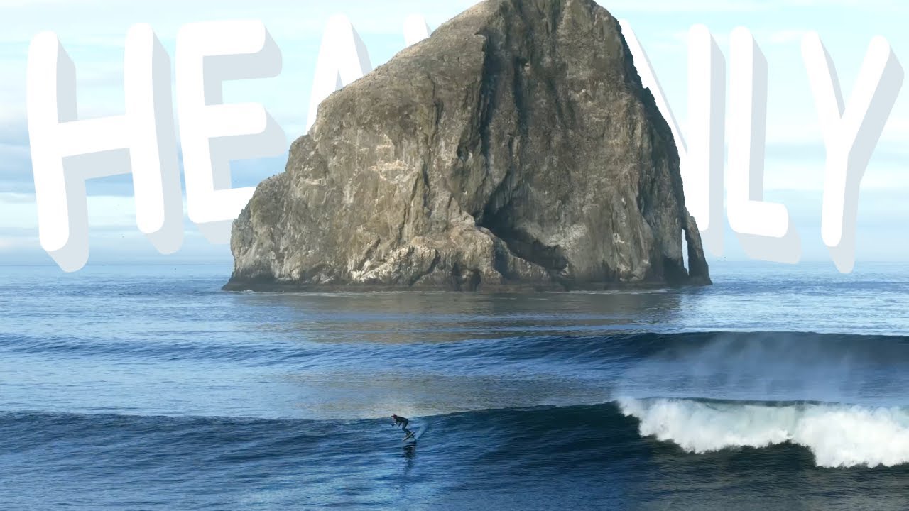 Heavenly Surf Foil Condition Endless Glides under Sand Dune