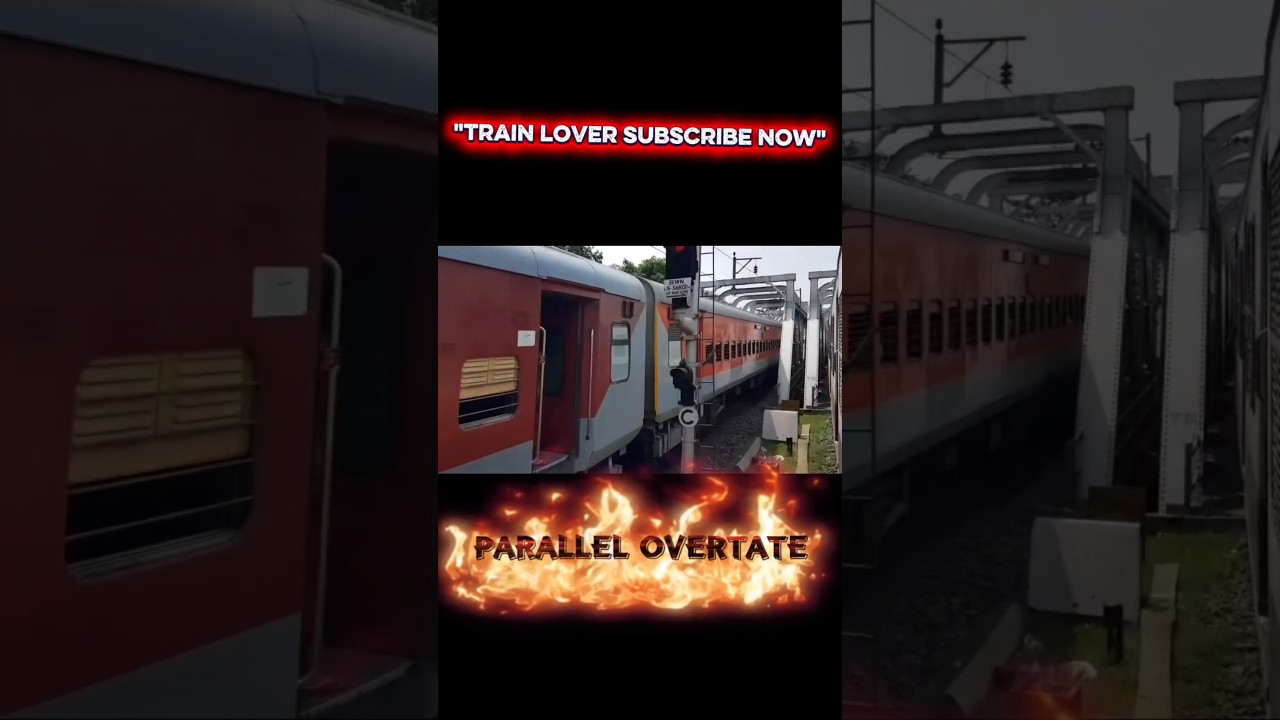parallel overtake| express vs local train |