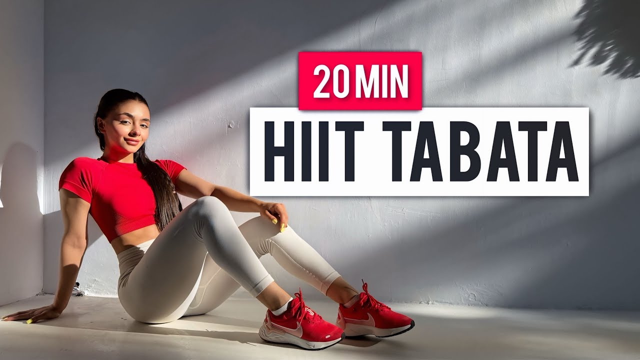 20 MIN TABATA HIIT Full Body - Super Sweaty Home Workout - No Equipment, with Tabata Songs