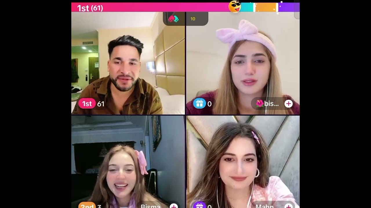 waliullah very funny tik tok live with bisma #nisma