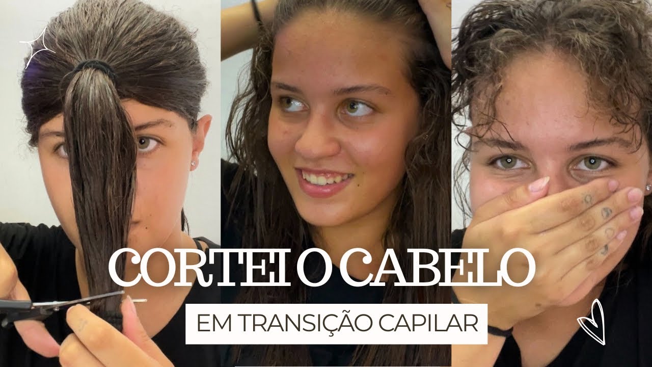 cortei o cabelo em camadas | transição capilar