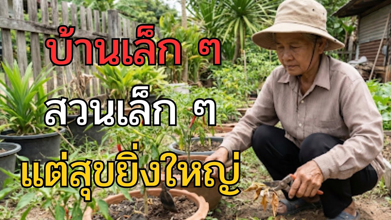 “บ้านเล็ก ๆ สวนเล็ก ๆ แต่สุขยิ่งใหญ่” 