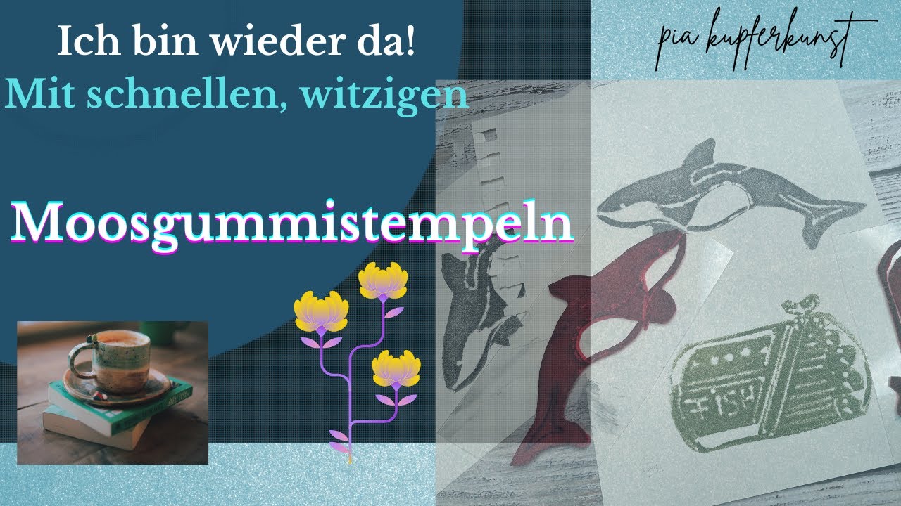 🥳Ich bin wieder da!!! Mit schnellen, witzigen Moosgummistempeln🥳