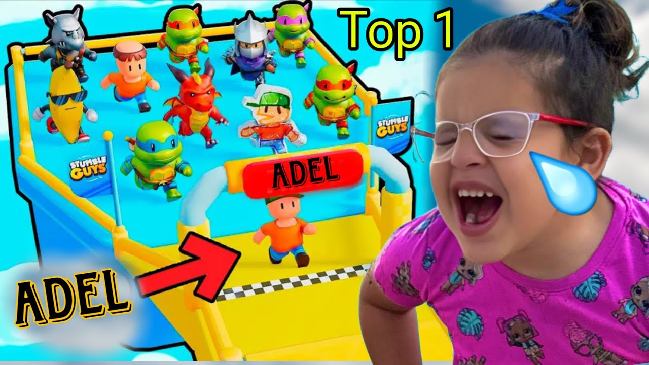 On essaie de faire notre premier top 1 sur stumble guys *Amira pete un câble*