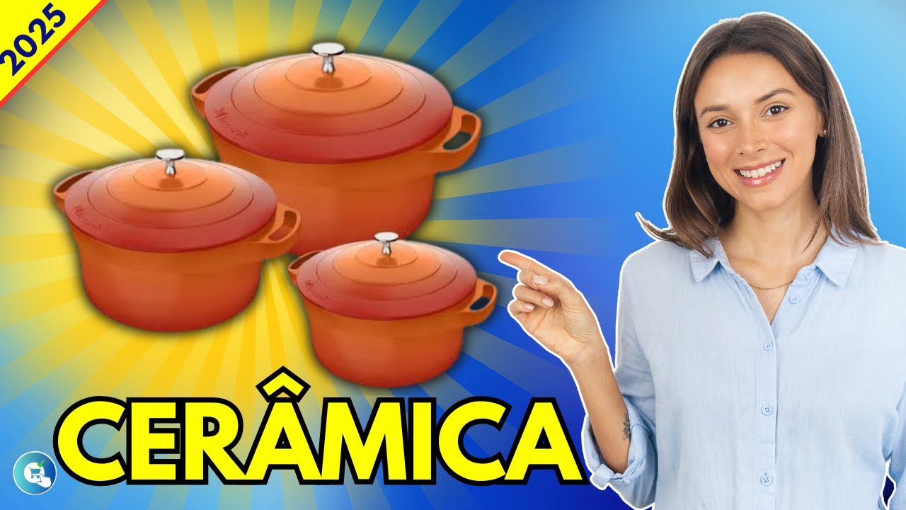 Qual O MELHOR CONJUNTO DE PANELA DE CERÂMICA em 2025? Veja o TOP 4 Mais Indicados [ Jogo de Panelas]