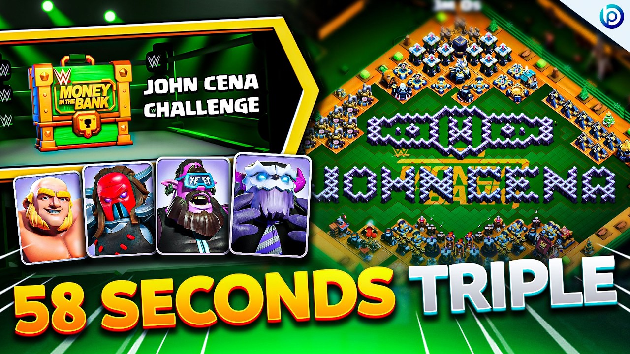 Unlock & Beat the John Cena Challenge FAST&mdash;5 Strategies Including 58-Second Triple | Clash of clans