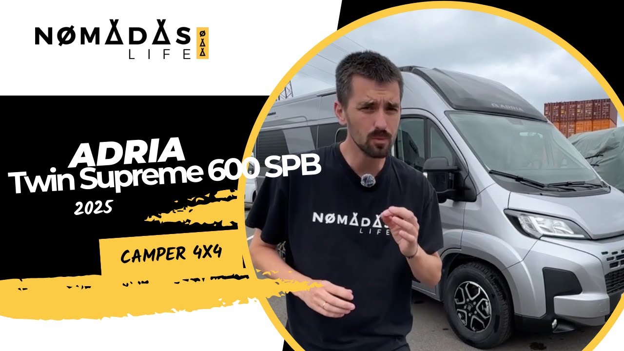 ADRIA TWIN SUPREME 600 SPB modelo 2025 - Furgoneta Camper Nueva 🚐💨 Nomadas Life