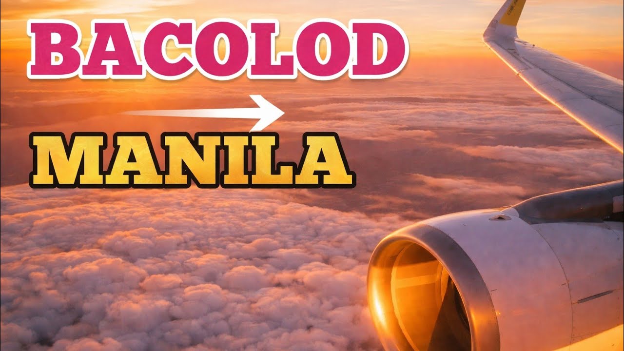 Баколод - перелет в Манилу в «золотой час» 🇵🇭