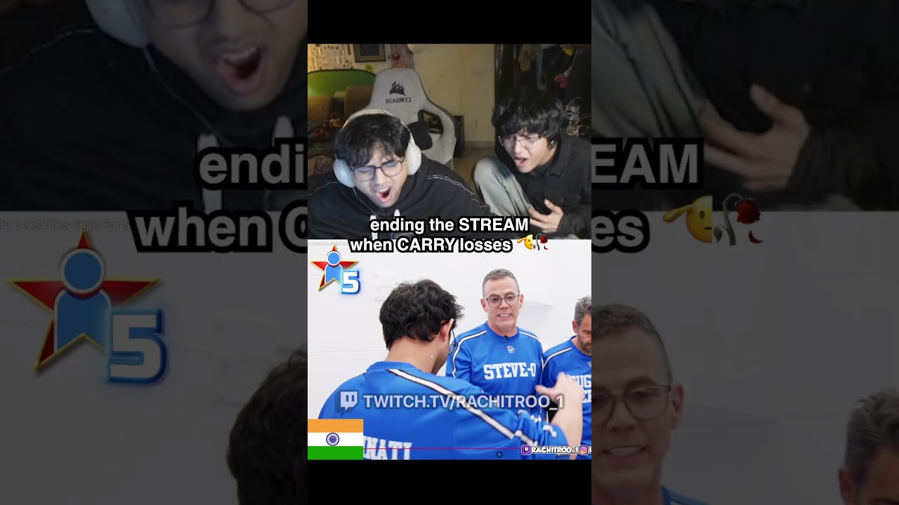 Rachitroo gets sad when carry loses in mrbeast video