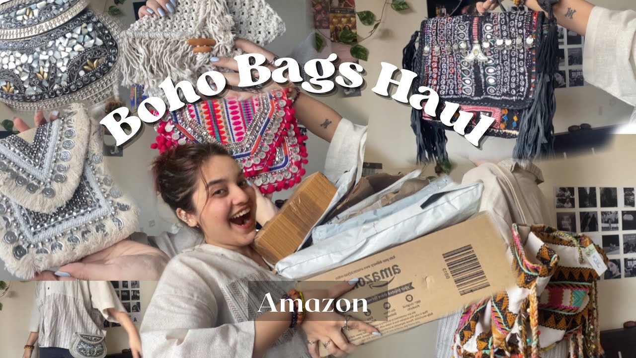 Boho Bag Collection Haul | Amazon Bags Haul | Starting at ₹499