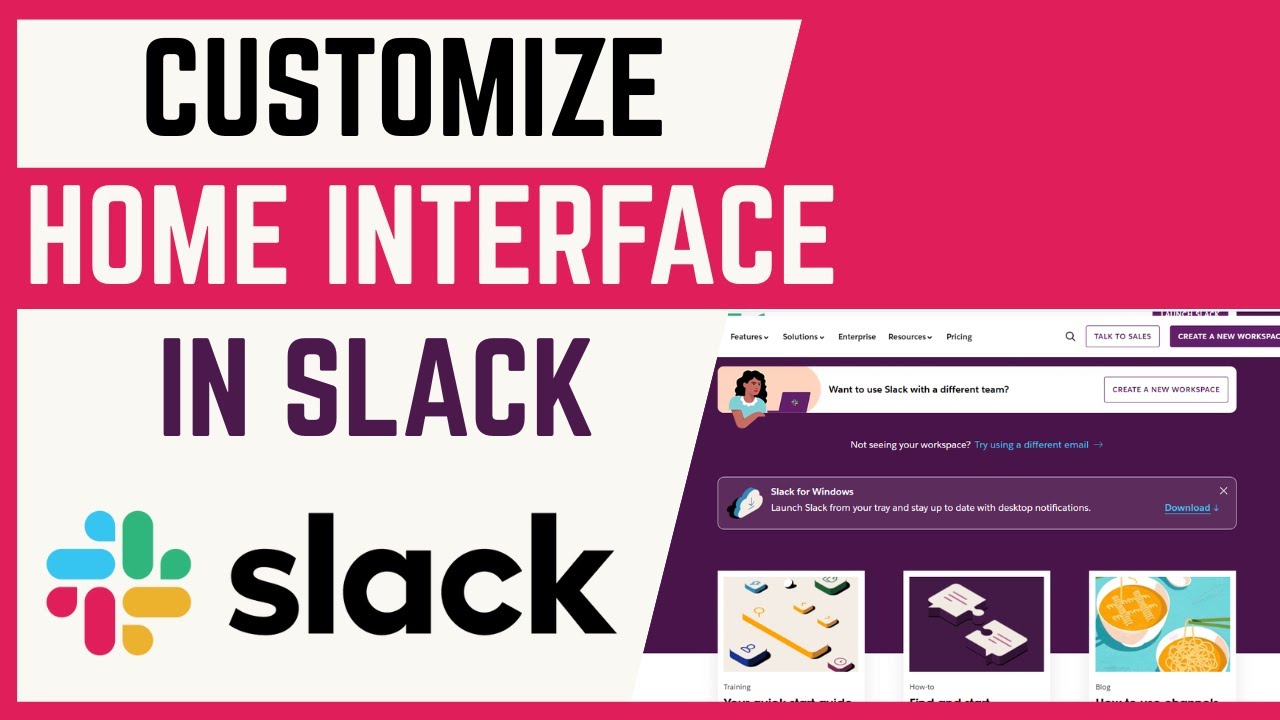 How To Customize Slack Workspace Home Interface