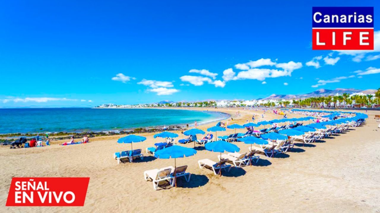 📹🔴 LIVE WEBCAM from Playa Los Pocillos T&iacute;as Lanzarote