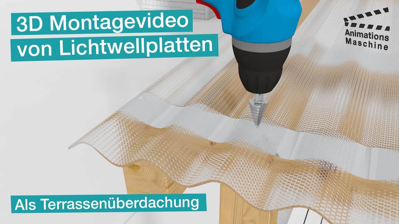 3D Montagevideo von Lichtwellplatten