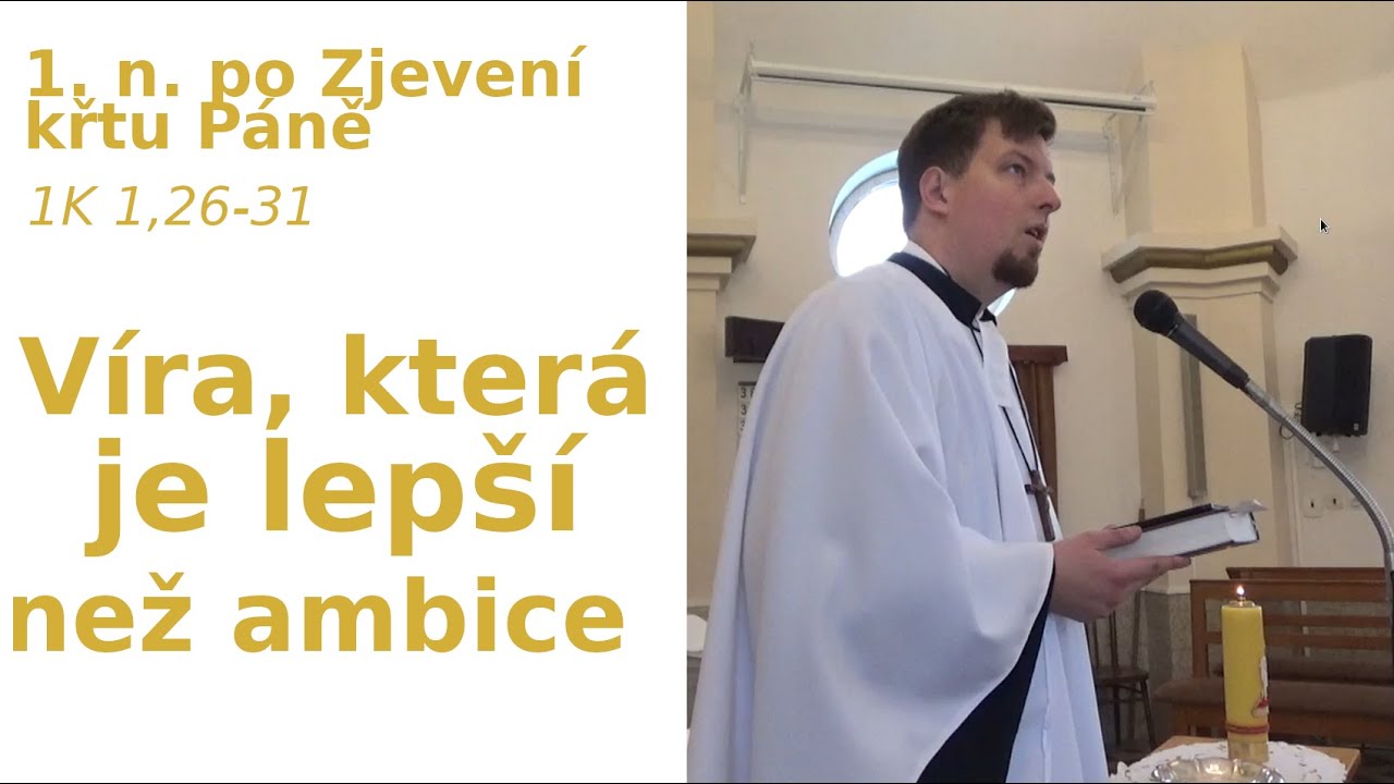 Kázání - 1. neděle po Zjevení - křtu Páně - 1K 1,26-31 - LECAV Hrádek (Gródek)