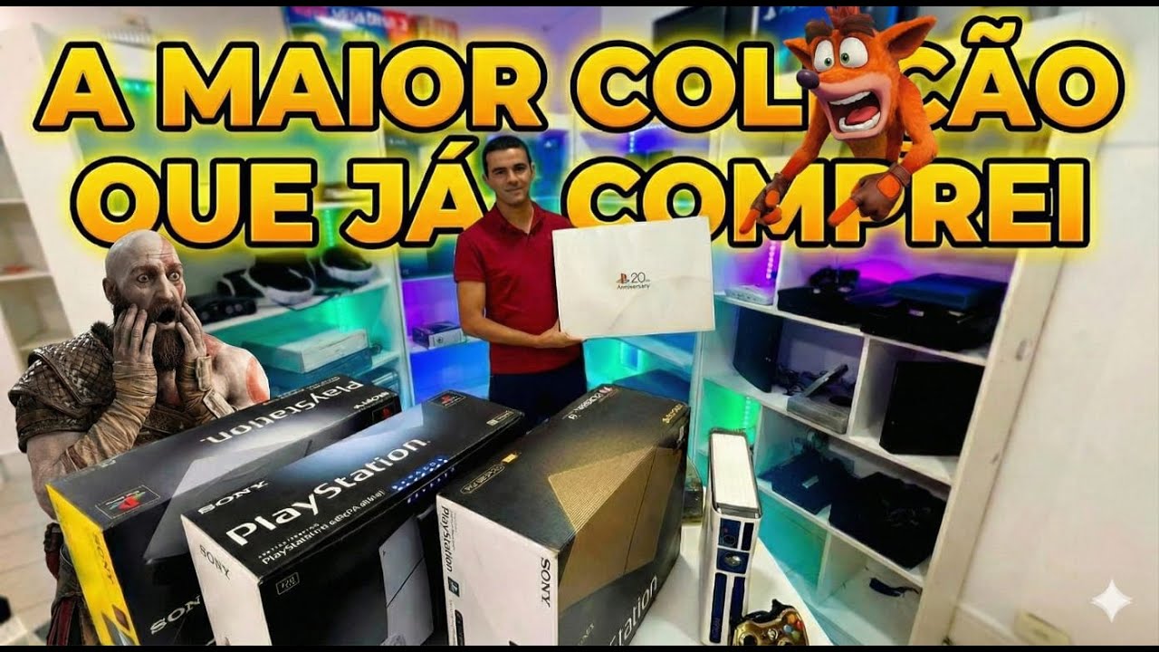 A maior e mais cara coleção de consoles que já comprei.