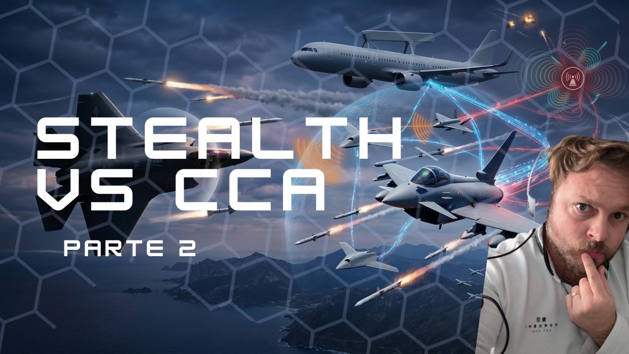 F-35 VS Eurofighter + 4 drones en doctrina CCA. ¿Quién sobrevive? | Stealth vs CCA