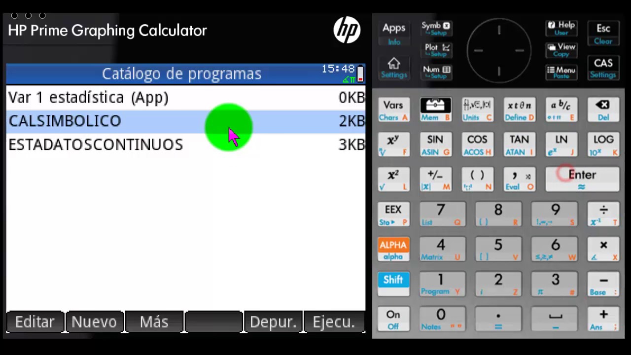 HP PRIME CORRECCION CALCULO DE UNA INTEGRAL EN UN PROGRAMA EN MODO HOME